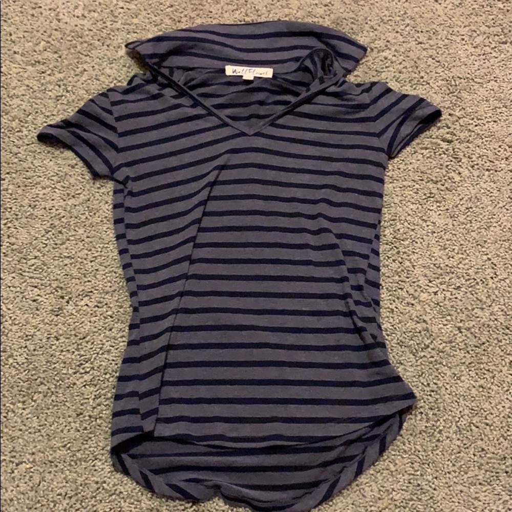 Blue and grey shirt